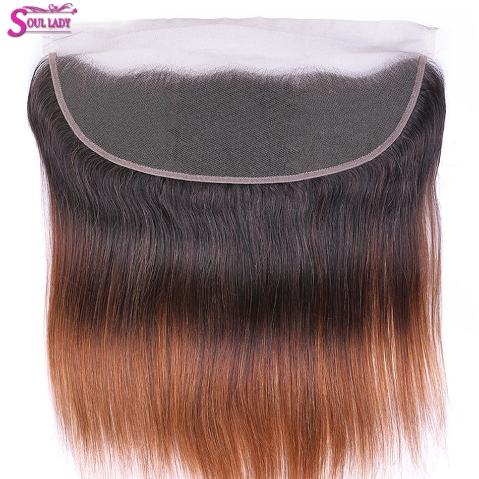 Soul Lady Ombre Пучки С фронтальной застежкой 1b/4/30 три тона цвет Remy прямые бразильские
