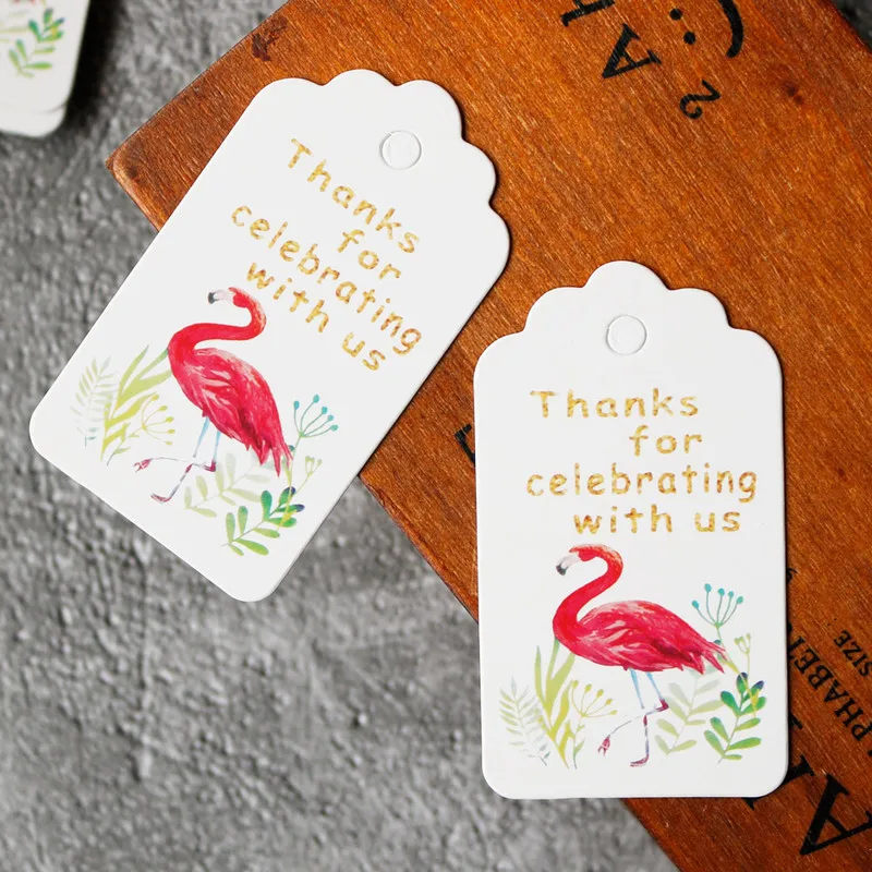 50 шт. милые Мультяшные закладки с фламинго единорогом спасибо канцелярские