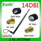 EOTH 2,4G антенна wifi 14dBi SMA разъем PBX 2,4 ГГц антенна Wi-Fi 2,4g Wifi усилитель 21 см ufl. IPX 1,13 ОТРЕЗОК кабеля