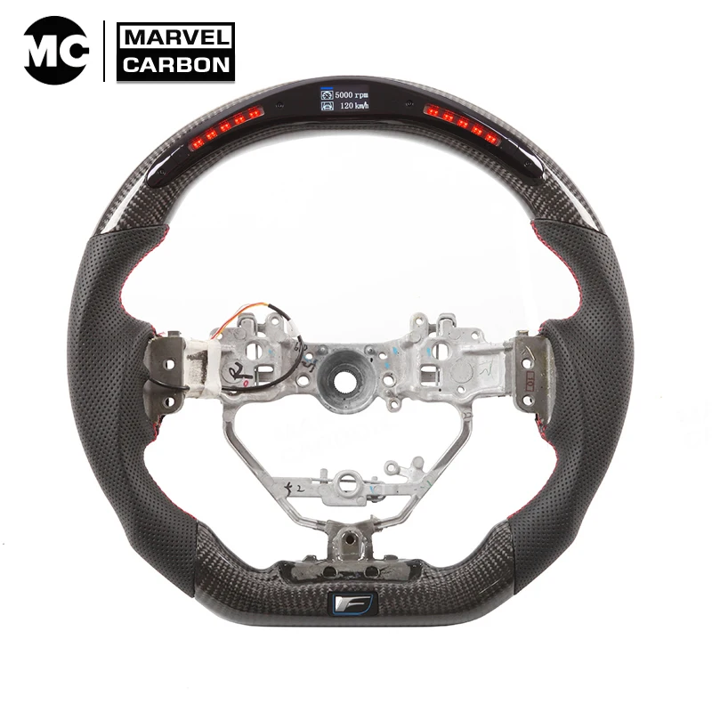 

Carbon Fiber LED Red Steering Wheel for Lexus CT,NX，IS，RC,RC