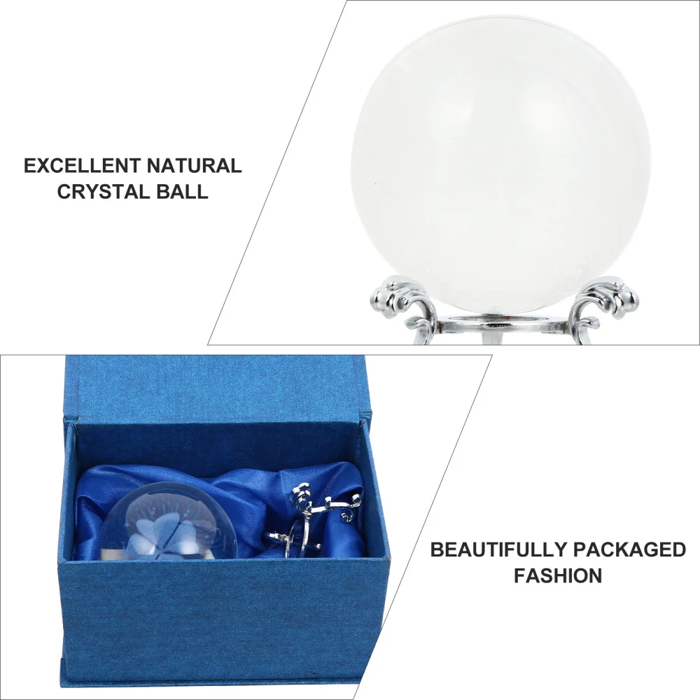 

Four-Leaf Glass Ornament with Stand Crystal Home Decoration