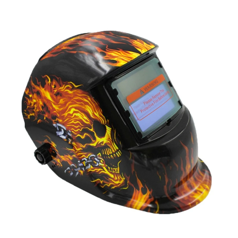 

Welding Helmet Solar Powered Auto Darkening Hood with Adjustable Shade Range 4/9-13 for Arc Welder Mask