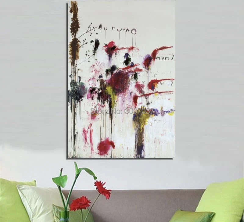 Cy Twombly натюрморт Классическая Ручная роспись картина маслом рисование без рамки