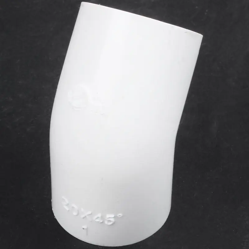 PVC-U 20 мм соединитель адаптера дренажной трубы 45 градусов Локоть Белый 5 шт |