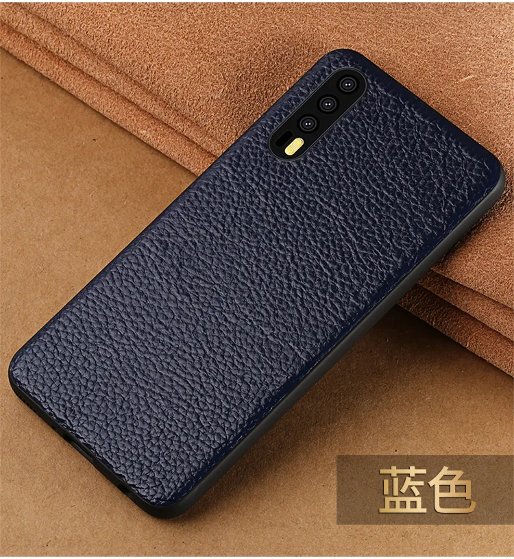 Чехол для телефона из воловьей кожи для huawei mate 9 10 20 Pro P10 P20 P30 Lite задняя крышка с текстурой личи для Honor 8X9 10 чехол Чехол