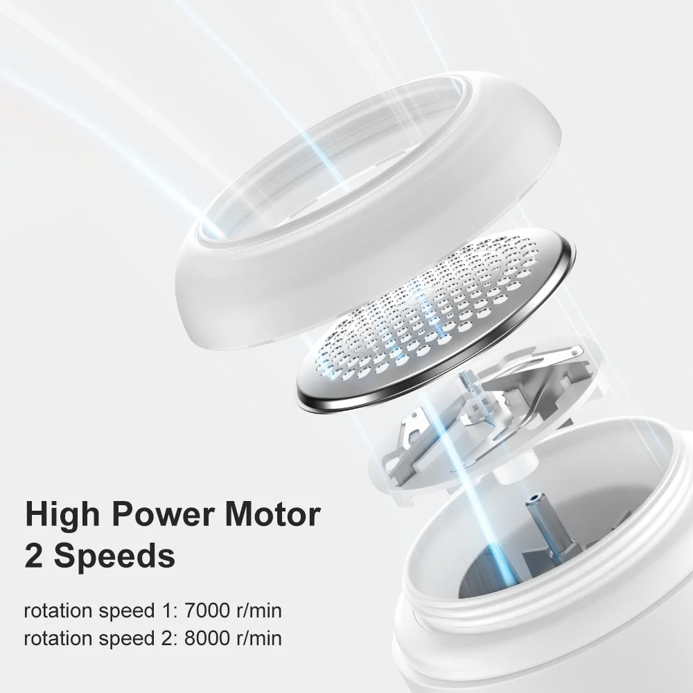 

JISULIFE Lint Remover for Clothing Fuzz Pills Pellets Hair Ball Trimmer Portable Rechargeable Clothes Shaver Quitapelusas