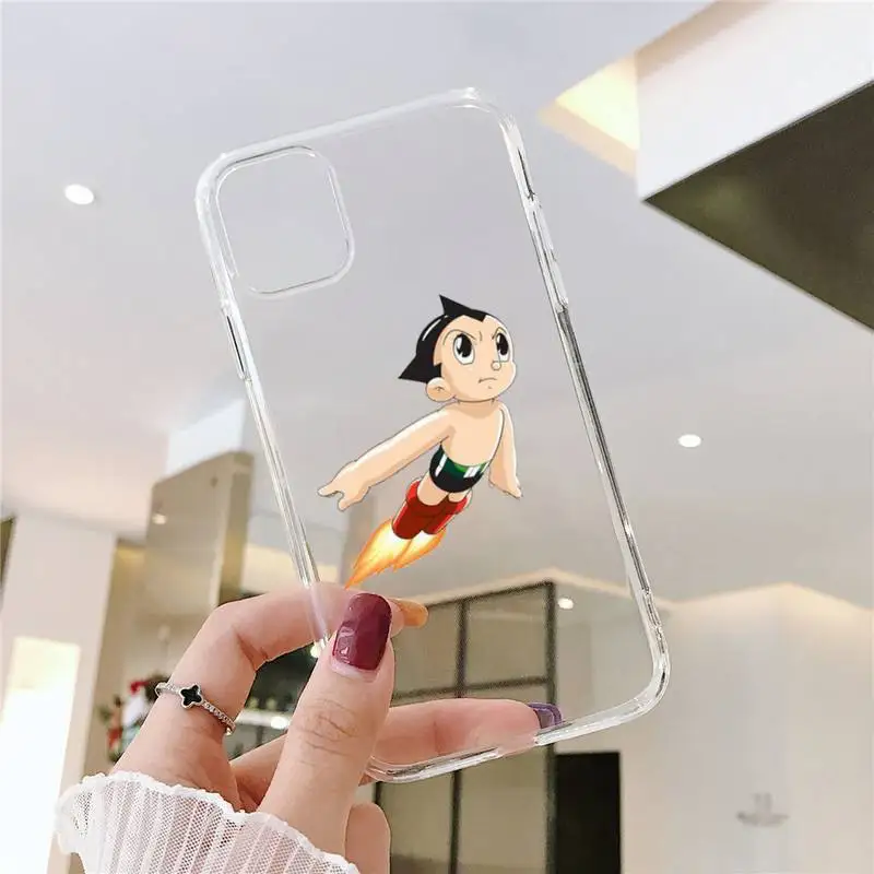 

Japanese anim Astro Boy Phone Case Transparent soft For iphone 5 5s 5c se 6 6s 7 8 11 12 plus mini x xs xr pro max