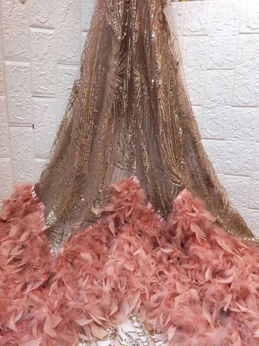 Африканский бисер 3D тюль кружевная ткань 2019 Африканское французское кружево