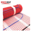 Домашний теплый коврик для подогрева пола Minco Heat 2 м x 50 см, подкладка из цемента 230 В 150 Вт, сделай сам, система теплого пола, коврик для обогрева