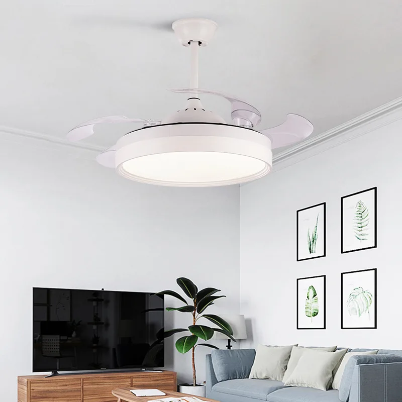 42-дюймовые невидимые потолочные вентиляторы с светильник кой и пультом