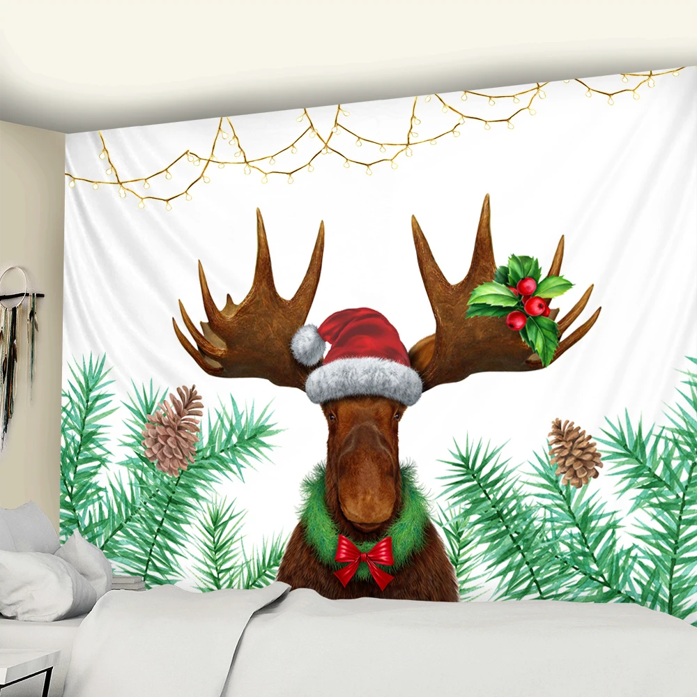 Фоновая ткань Рождественская фантазия искусственная кожа Богемный Хиппи