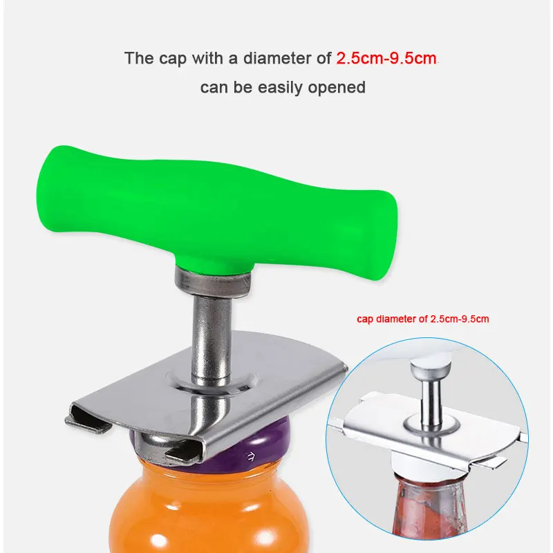 Openers Tool Kitchen Gadgets Manual Stainless Steel Easy Can Jar Opener Adjustable 1-4 Inches Cap Lid Beer |