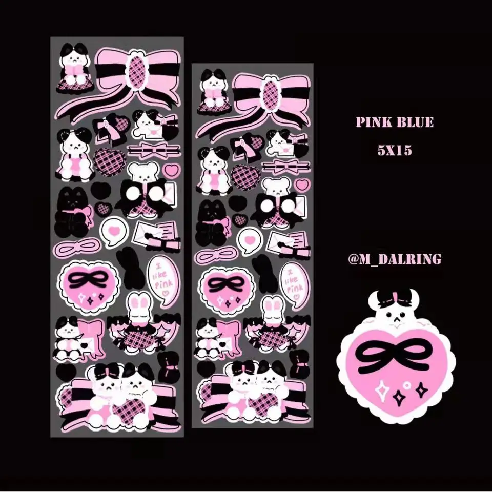 Рождественские наклейки для скрапбукинга кавайный кролик лазерная