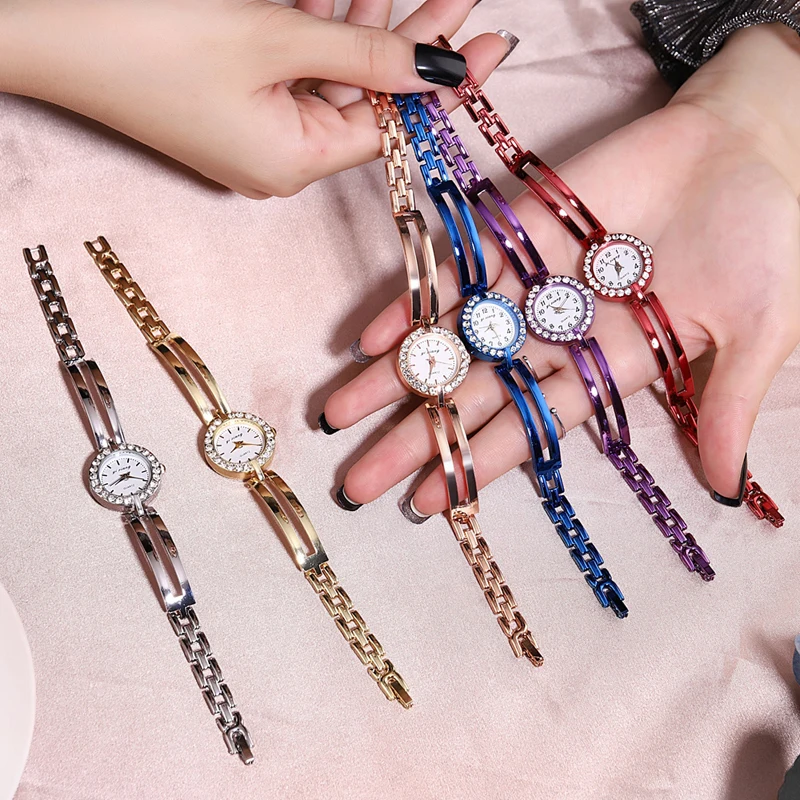 

Jewelry Analog Bohemia Women Watch Bracelet Retro Shape Female Rhinestone Quartz Wristwatch Stainless Steel Clock Montre Femme