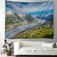 alps landscape tapestry art deco blanket curtain hanging home bedroom living room decoration