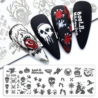 clou beaute helloween nail art templates stamping plate design image printing stencil manicuring image printing stencil tool
