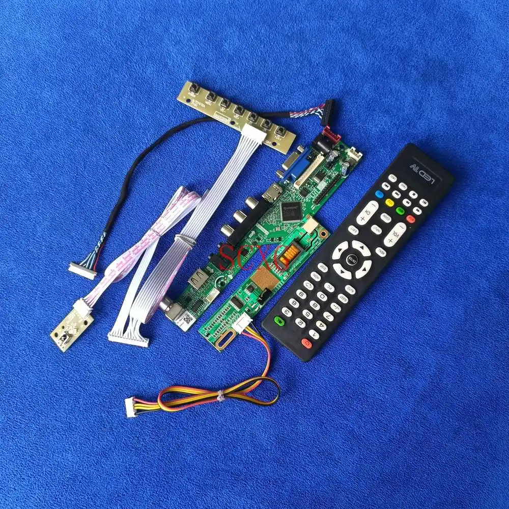 

1CCFL Signal Analog 20 Pin LVDS KitUSB VGA HDMI-compatible LCD screen controller driver board For LTD141ECEP/LTM14C406S 1024*768