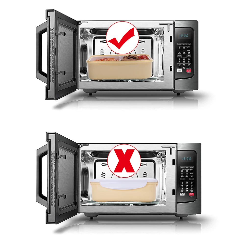 Детский Ланч бокс PP контейнер для еды многоцветный Bento Snack box открытый фруктовый