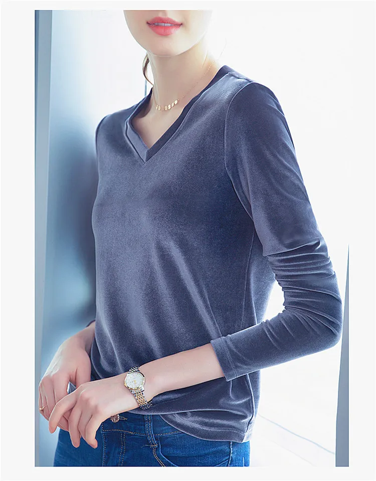 Женская осенняя и зимняя офисная велюровая блузка blusas Элегантная Повседневная Блузка Топы Плюс Размер бархатные рубашки 5XL 6XL 7XL