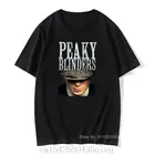 Футболка мужская из хлопчатобумажной ткани с 3D-принтом Peaky Blinders