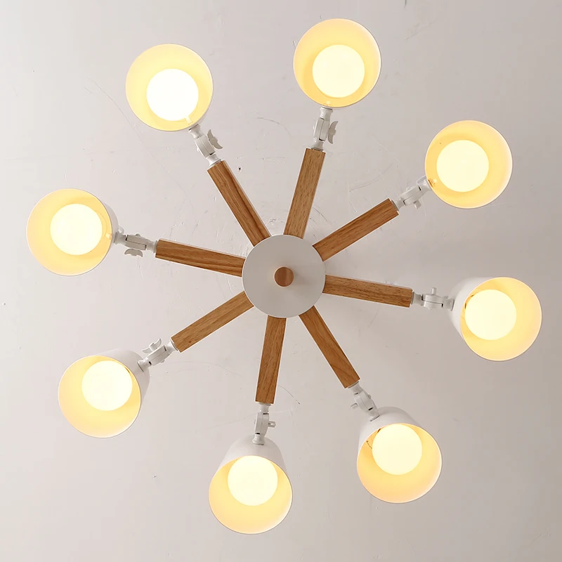 Современные светодиодные потолочные лампы скандинавские железные черные