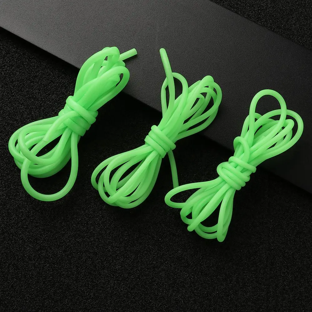 Зеленая пвх мягкая пластиковая рыболовная люминесцентная трубка 2 м светящиеся