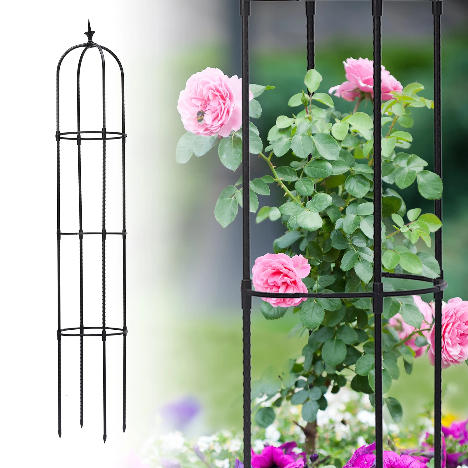 

Plant Trellises Garden Rack. Flower Support U Type Gardening Racks Durable Home Strong Outdoor Tomato Balcony Climbing Frame