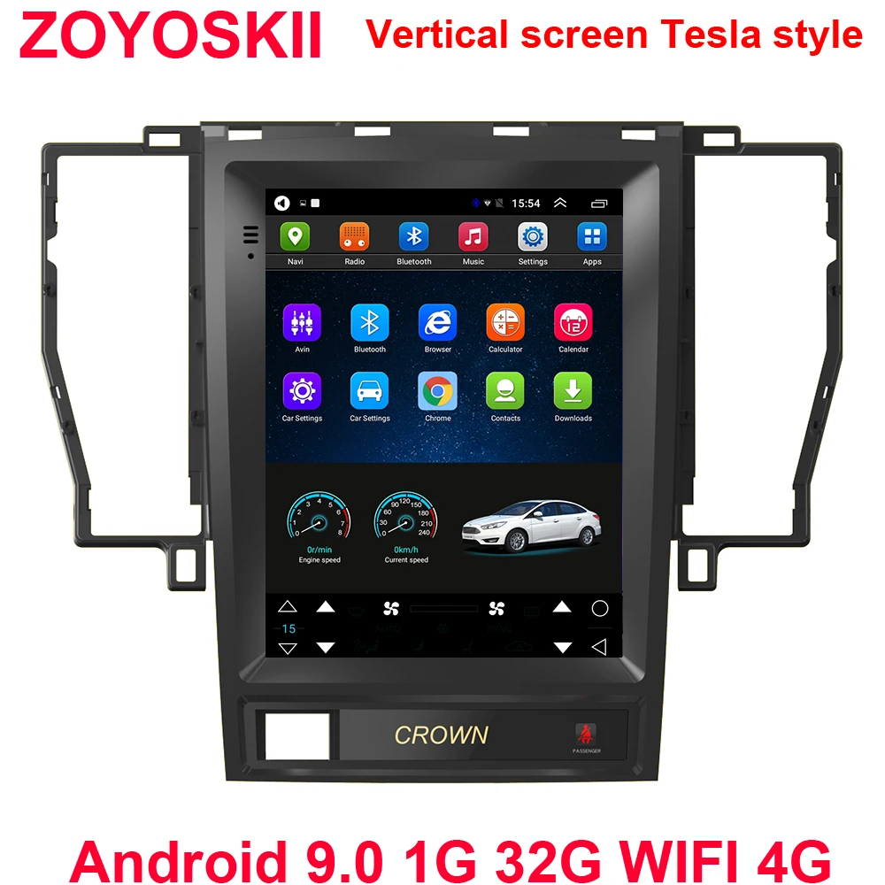 Android 9 0 10 4 inch вертикальный Тесла стиль автомобиля радио GPS bluetooth навигации плеер WI