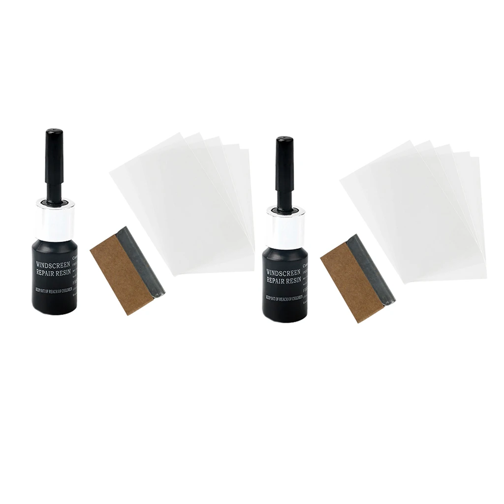 

2 Set Car Windscreen Windshield Glass Nano Repair Kit For Chips Cracks Scratches