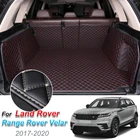 Кожаный коврик для багажника автомобиля Land Rover Range Rover Velar 2017-2020, напольный коврик для багажника, ковер, автомобильные аксессуары