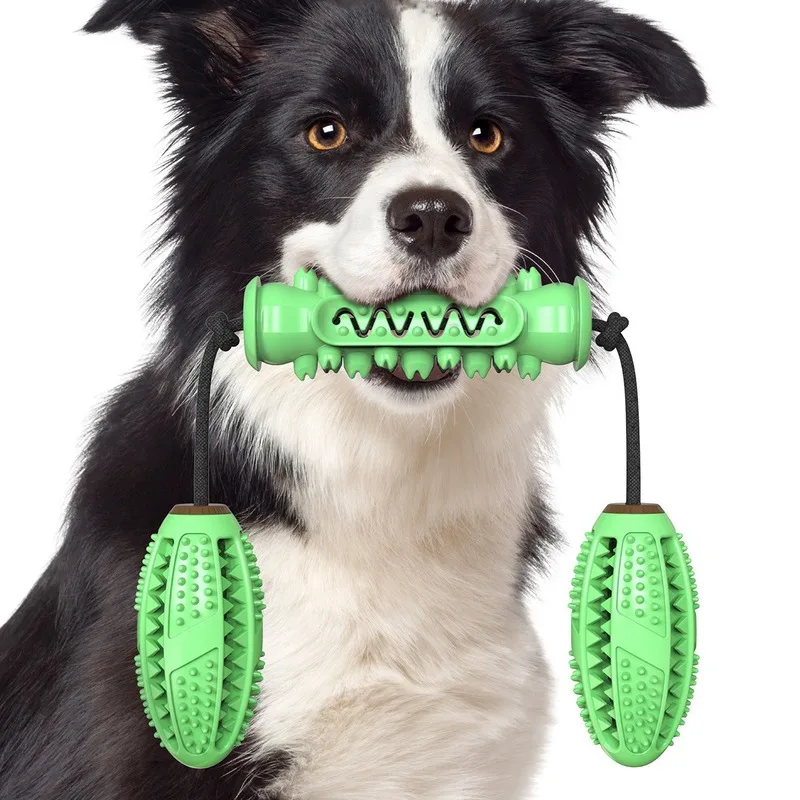 

Dog toy molar stick chew-resistant tooth cleaning bone toothbrush dog toy with rope pet supplies