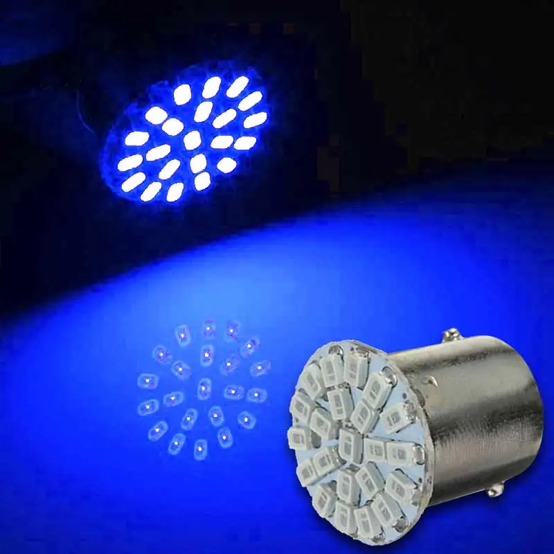 Hot 1156 BA15S 1206 22SMD White LED Brake Turn Light Auto Mobile Wedge Lamp Tail Bulb Super Bright DC 12V FQ-ing | Лампы и освещение