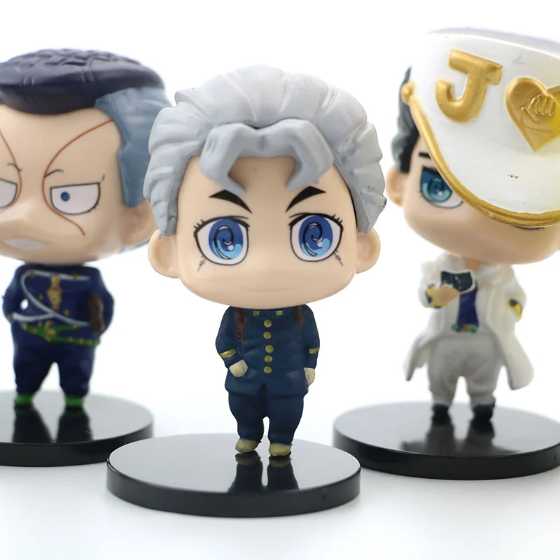 JoJo Bizarre Adventure Action Figures Kujo Jotaro Anime Model Koichi Hirose Cartoon Figurine Nijimura Okuyasu Collectible Doll | Игрушки и