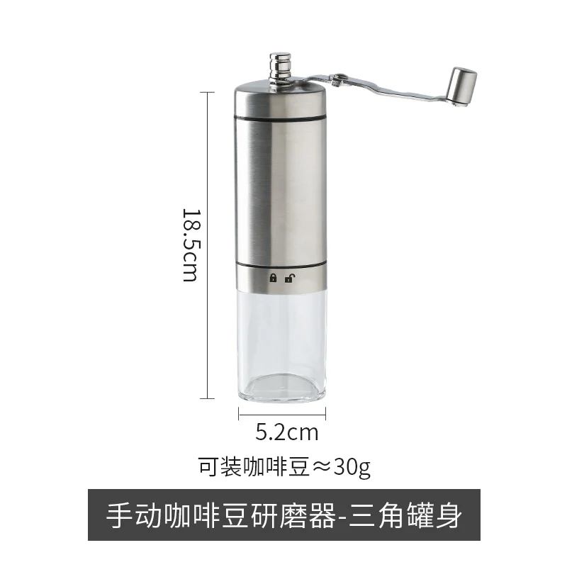 

Stainless Steel Grinder Coffee Beans Manual Household Espresso Machine Portable Adjustable Machine A Cafe Kitchen Tools ED50KF