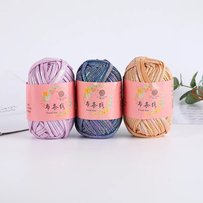 100g/Ball Cloth Line Magic Color DIY Hand Knitting Yarn Dye Crochet Wool For Bag Cushion Carpet | Дом и сад