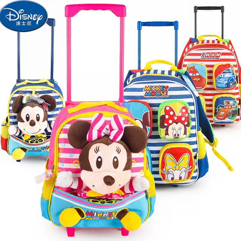 Оригинальная сумка на колесиках Disney Mickey Car Story детский сад милые игрушки с