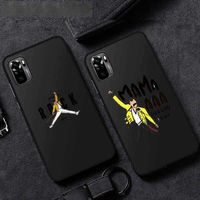 

Freddie Mercury Queen band Phone Case For Xiaomi Mi Redmi Note 8T 9T 9S 9A 10 7 8 9 Lite pro