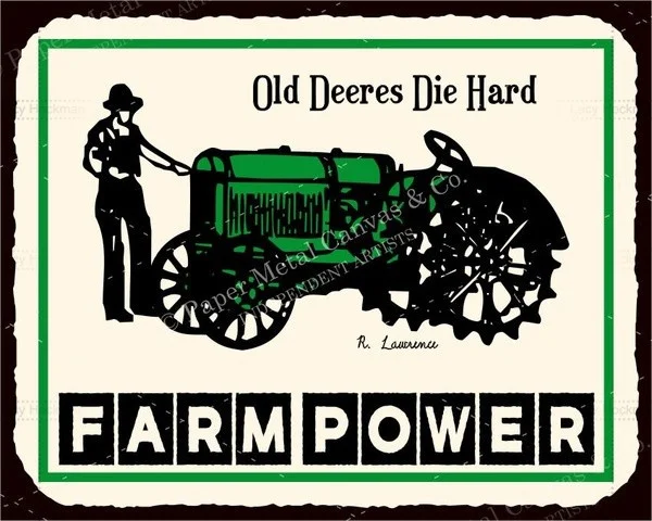 

Farm Power Vintage Metal Art Country Tractor Farm Retro 20X30 Tin Sign (20*30cm)