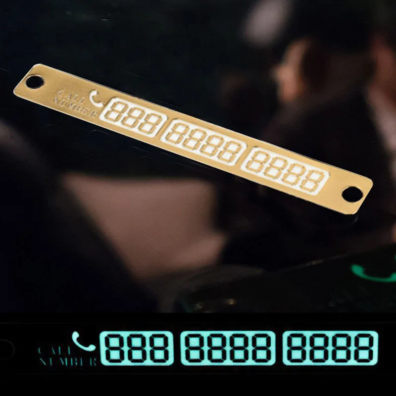 Car Styling Parking Notification Phone Number Card Luminous Plate W/Sucker | Автомобили и мотоциклы