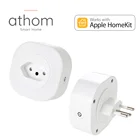 ATHOM Бразилия Homekit WiFi Разъем синхронизации Siri голосовой пульт дистанционного управления Разъем 16A домашняя Автоматизация