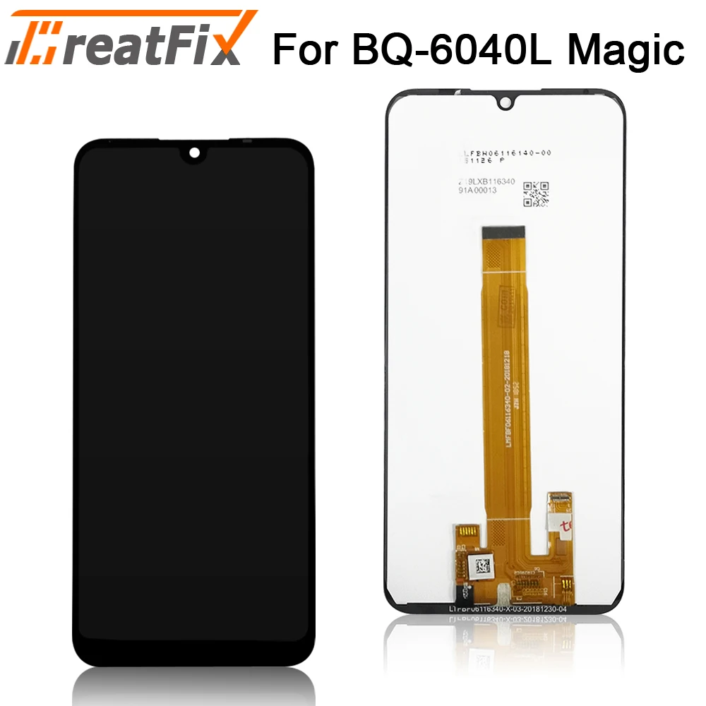 6,0" протестированный для BQ мобильный BQ-6040L волшебный ЖК-дисплей с сенсорным экраном Оцифровка сборка для BQ 6040L 1560*720