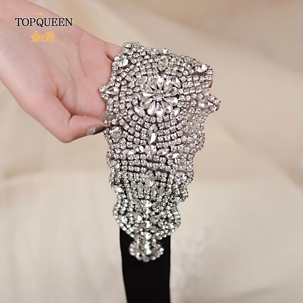 TOPQUEEN S233 Роскошный пояс со стразами свадебное платье для невесты свадебные