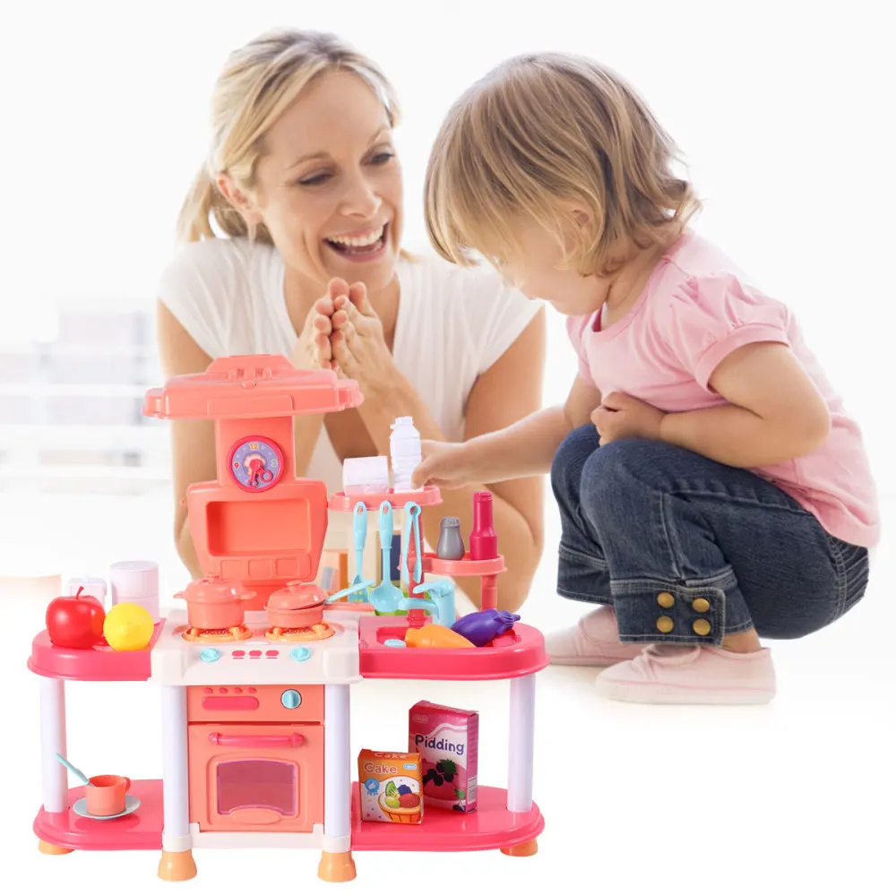 

1 Set of Simulation Kitchen and Light Mini Kitchenware for Kids Children Without Battery