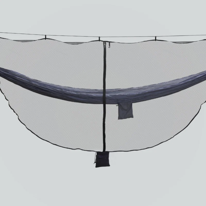

Camping Hammock Bug Mosquito Net Repels Insect 360 Degree Protection Nylon Spinning Double Sided Zipper Camping Hammocks