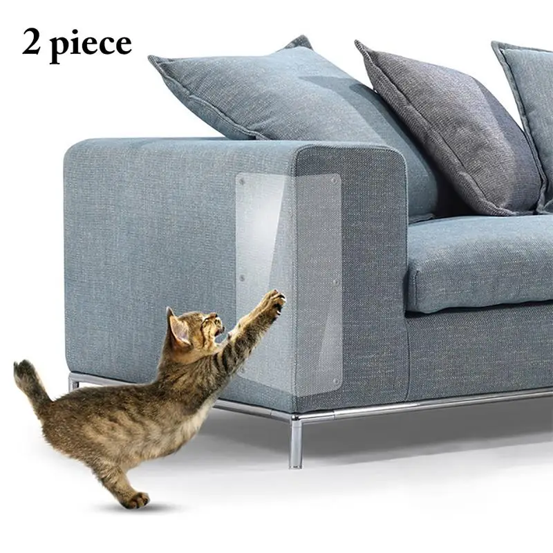 2Pcs Anti Scratch Pet Guard Cat Scratching Adhesive Corner PVC Scratchers Furniture Protector Supplies | Дом и сад