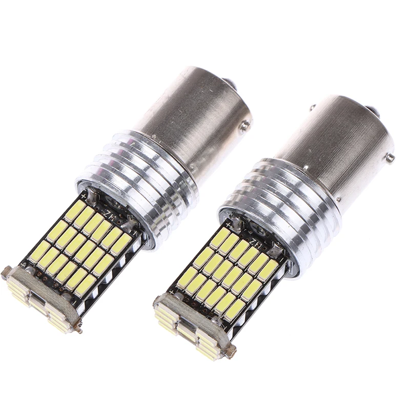 2X 1156 LED Canbus 15 SMD BA15S P21W Высокая мощность белый 6000K автомобисветильник стоп-сигнал