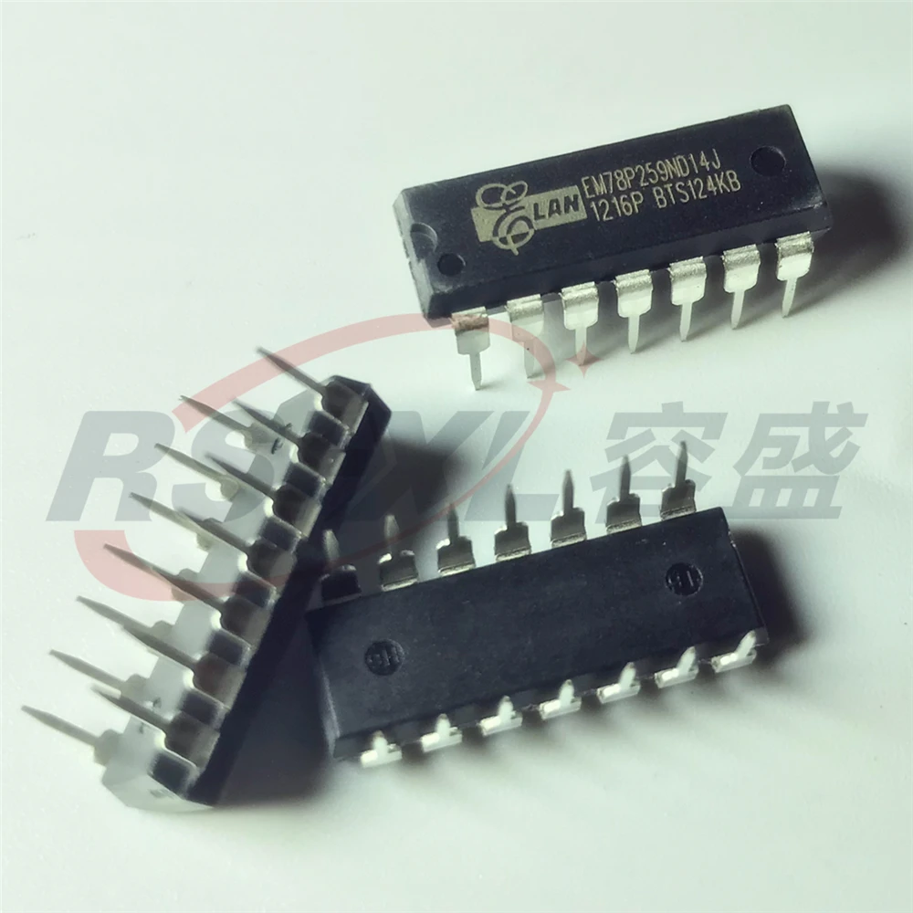 EM78P259ND14J EM78P259ND14 EM78P259ND EM78P259 78P259 DIP 14P новый оригинальный 10 шт./лот|Интегральные