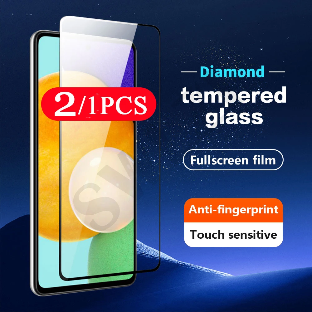

2/1Pcs 9D full cover Phone Screen Protector for Samsung Galaxy A01 A02 A02S A11 A12 Tempered Glass HD protective Film smartphone