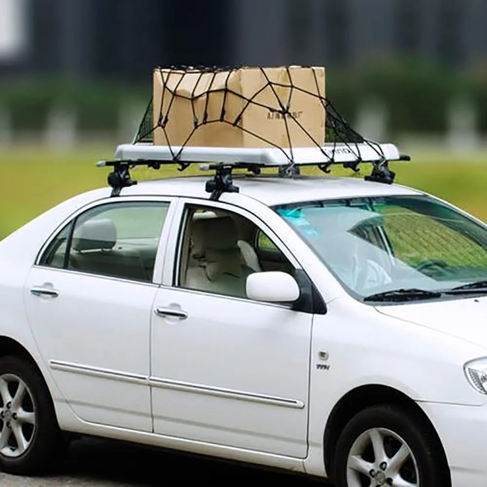 Universal Car SUV Truck Trailer Cargo Roof Rack Basket Organizer Net Bag Multipurpose Elastic Mesh Luggage Rope | Автомобили и