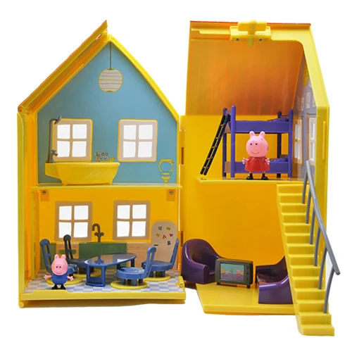 10 Оригинальная игрушка Peppa, Свинка Джордж, фигурки, кукла Peppa, друзья, любовь, обучение, классная сцена, развивающие игрушки, Детский Рождественский подарок - Цвет: 10